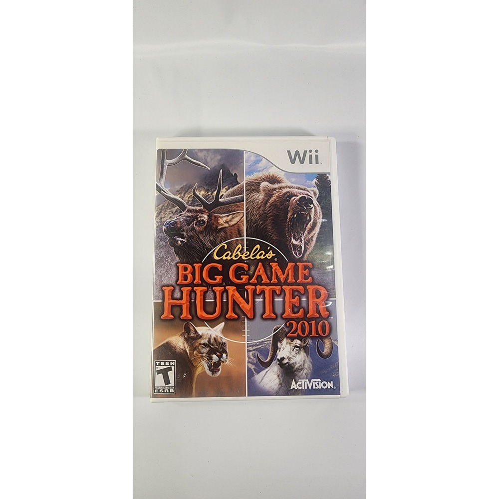 Cabelas Big Game Hunter 2010 Nintendo Wii Game CIB Activision Tested and Working